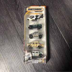 Matchbox Battle Mission 5 Pack Military Vehicles 2014 New